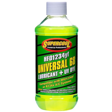 Supercool 48663-8D - AC Refrigerants and Lubricant,8 oz,Green