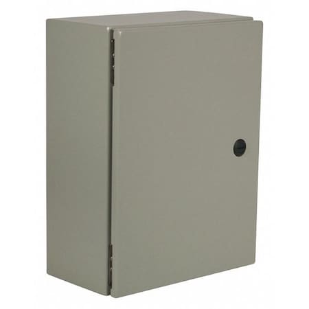Wiegmann N412241606C - 1/4 Turn Latch Electrical Enclosures, 24 in H, 6 in D, 16 in W, 12, 13, 3 R, 4, Steel