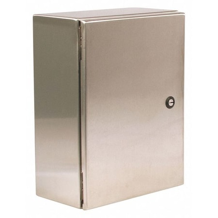 Wiegmann N412202010SSC - 1/4 Turn Latch Electrical Enclosures, 20 in H, 10 in D, 20 in W, 12, 13, 3 R, 4, 4 X