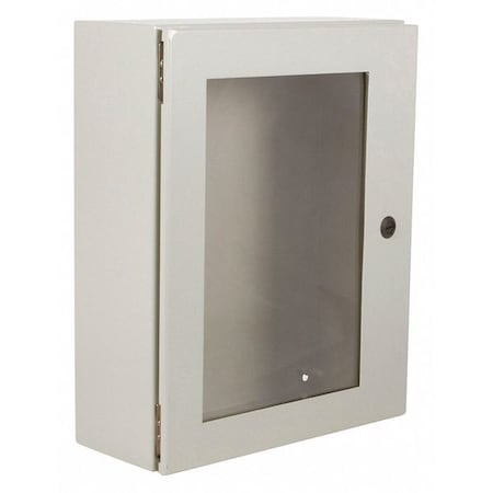 Wiegmann N412161206WC - 1/4 Turn Latch Electrical Enclosures, 16 in H, 6 in D, 12 in W, 12, 13, 3 R, 4, Steel