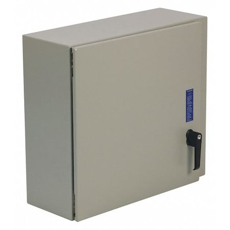 Wiegmann N412242608CD - 1/4 Turn Latch Electrical Enclosures, 24 in H, 8 in D, 26 in W, 12, 13, 3 R, 4, Steel