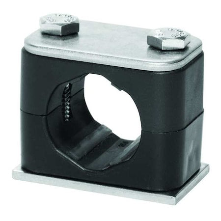 Stauff SP-538-ACT-DP-AS-U-W5-K-642012 - Tube Clamp,2.68in H,316 SS,Size 1-1/2in
