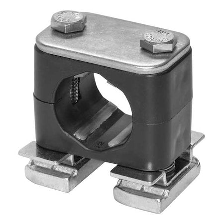 Stauff CRA-108A-ACT-DP-AS-U-W5-K-642012 - Tube Clamp,1.40in H,316 SS,Size 5/16in