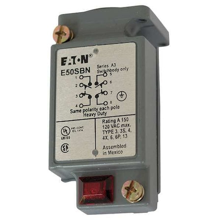 Eaton E50SBN - Cutler-Hammer 2 NC/2 NO Limit Switch Body Nema 1, 2, 4, 6, 6 P, 12, 13