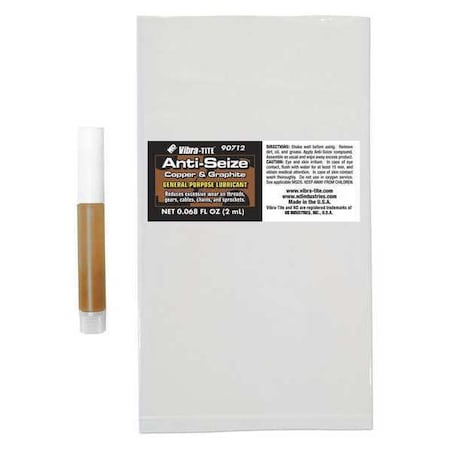Vibra-Tite 90712X100 - Anti-Seize, General Purpose, Tube, 2 m L, Copper Base, 1800 Degrees F Max Op Temp, Paste, 100 PK