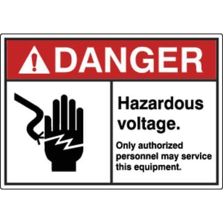 HWL-535-709-5PK - Label,Electrical Hazard,3-1/2 in. H,PK5, HWL-535-709-5 PK