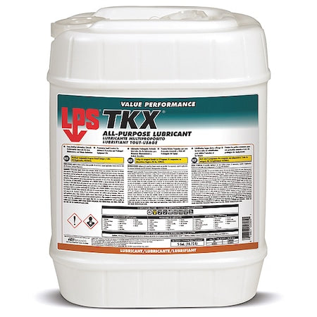 Lps 02005 - General Purpose Lubricant, 5 gal, Pail, Mineral Oil Base, 500 Degrees F Max Op Temp, Green, TKX Series