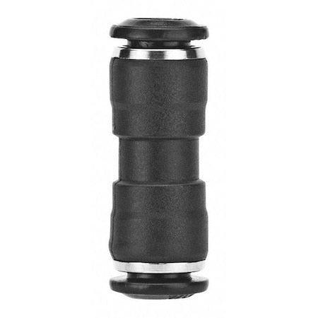 Aignep Usa 55040-8 - Push-Fit Adapter Fitting, Push-to-Connect x Push-to-Connect, 8mm Tube OD, Plastic/Metal Combination