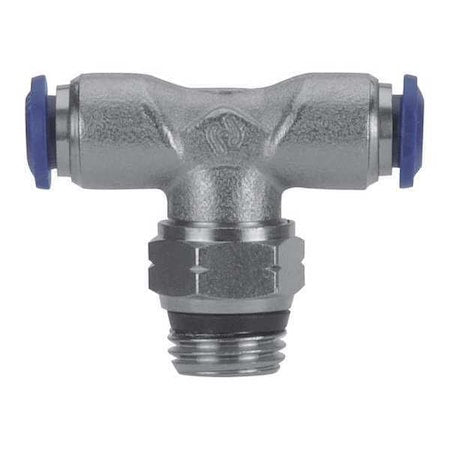 Aignep Usa 88215-04-32 - Push-Fit Tee Fitting, Push-to-Connect x Push-to-Connect x MUNF, 1/4 in Tube OD, 5/32 in Pipe Size