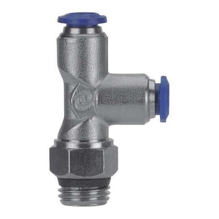 Aignep Usa 88225-04-32 - Push-Fit Tee Fitting, Push-to-Connect x Push-to-Connect x MUNF, 1/4 in Tube OD, 5/32 in Pipe Size