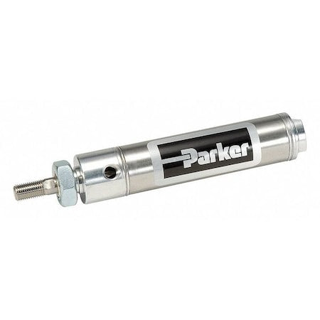 Parker 1.50DSRM03.00 - Air Cylinder, 1 1/2 in Bore, 3 in Stroke, Round Body Double Acting, Stainless Steel .