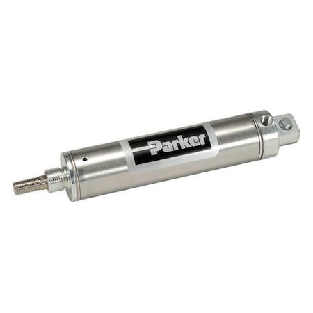 Parker 0.31PSR01.00 - Air Cylinder, 5/16 in Bore, 1 in Stroke, Round Body Single Acting, Stainless Steel .