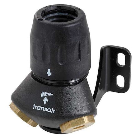 Transair 6689 25 22GR - Fitting, Brass, Black