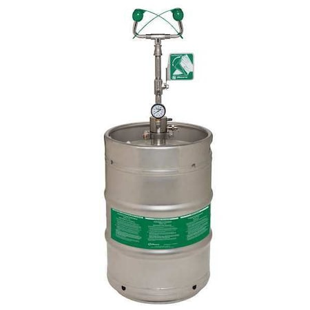Haws 7603 - Portable Eyewash, Pressurized, 15 gal Tank Capacity, Portable, 40 in H., 20 in W