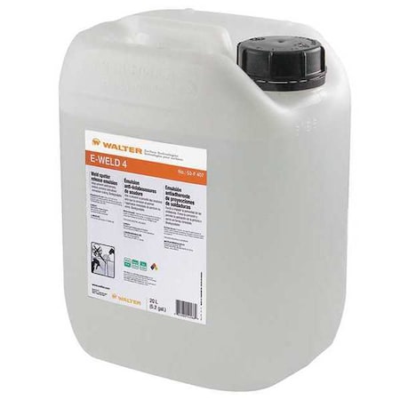 Walter 53F407 - Anti-Spatter,Plastic Container,5.2 gal.