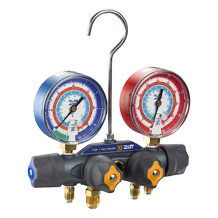 Yellow Jacket 49907 - Manifold Gauge Set,6 ft L,3 1/8 in Gauge