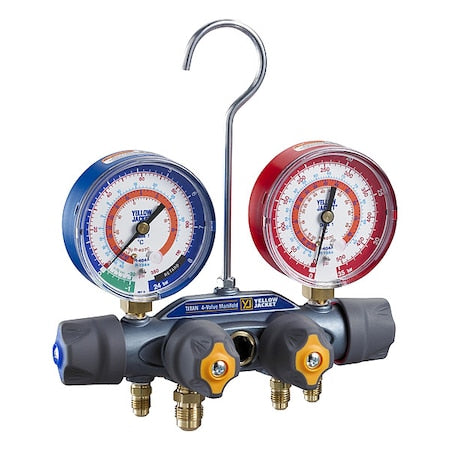 Yellow Jacket 49956 - Manifold Gauge Set, 3 1/8 in Gauge