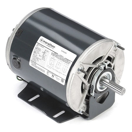 Leeson 5K46MN4087 - Condenser Fan Motor, 1 HP, 56 Frame, 1 Speed, Open Dripproof, Cradel Base Mount, 208-230/460 V AC