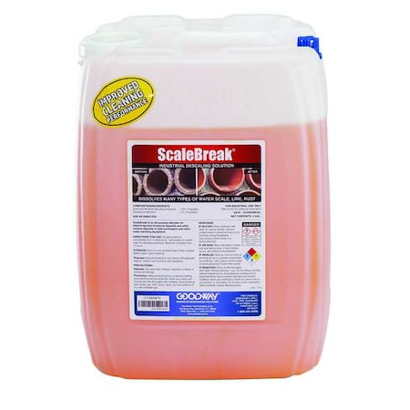 Goodway SCALEBREAK-5 - Scale Remover,Orange,5 gal,Bottle