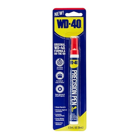 Wd-40 490743 - General Purpose Lubricant, 0.3 oz, Pen, Petroleum Distillates Base, 300 Degrees F Max Op Temp, Amber, Original Formula Series