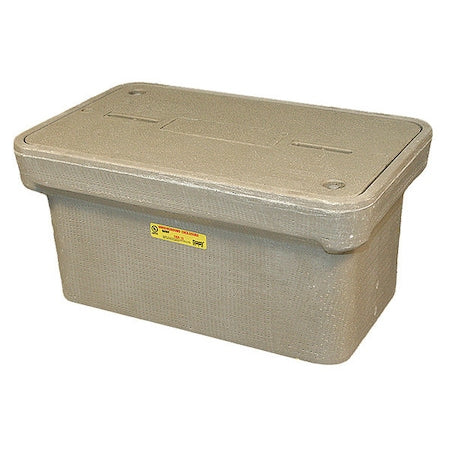 Quazite PG1324Z80246 - Underground Enclosure Assembly, Traffic Signal Cover, 12 in H, 25 in L, 15-1/2 in W, 15,000 lb