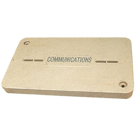 Quazite PG1324CA0012 - Underground Enclosure Cover, Communications Logo, 2 in. H x 13 in. W x 24 in. L, 8000 lb