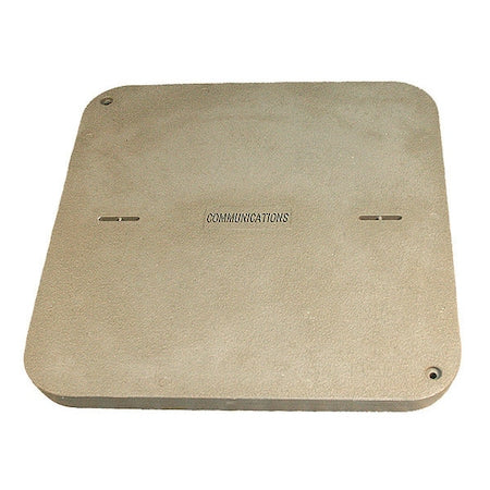 Quazite PG3636CA0012 - Underground Enclosure Cover, Communications Logo, 3 in. H x 36 in. W x 36 in. L, 8000 lb
