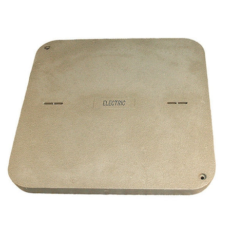 Quazite PG3636CA0017 - Underground Enclosure Cover, Electric Logo, 3 in. H x 36 in. W x 36 in. L, 8000 lb
