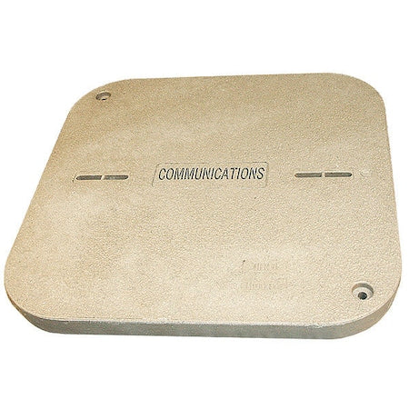 Quazite PG2424CA0012 - Underground Enclosure Cover, Communications Logo, 2 in. H x 24 in. W x 24 in. L, 8000 lb