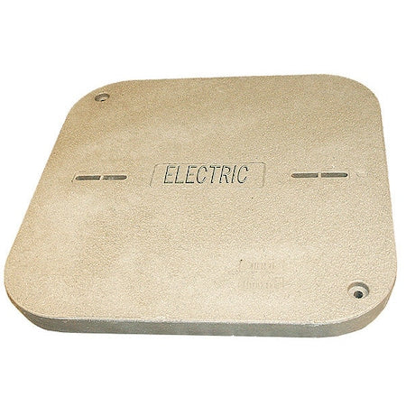 Quazite PG2424HA0017 - Underground Enclosure Cover, Electric Logo, 2 in. H x 24 in. W x 24 in. L, 15000 lb