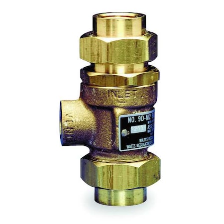 Watts 9D-M3-1/2" - Dual Check Valve, Bronze, FNPT Union, 1/2 in