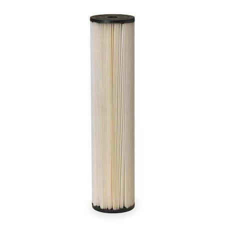 Pentair Pentek 155305-75 - Pleated Filter Cartridge, 10 gpm, 20 Micron, 4-1/2" O.D., 20 in H