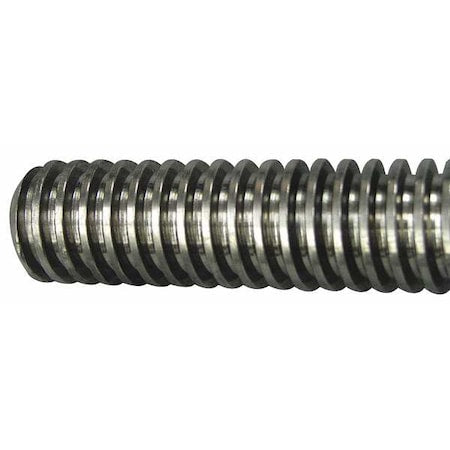 44940 - 6' Plain Low Carbon Steel ACME 1"-5 Threaded Rod