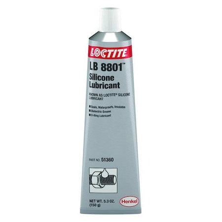 Loctite 234317 - Grease, 5.3 oz, Tube, Silicone Base, 400 Degrees F Max Op Temp, Translucent, LB 8801 Series