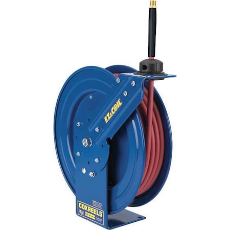 Coxreels EZ-P-LP-125-RH-BXB - Spring Return Hose Reel, 1/4 in Hose Diameter, 25 ft Length, 300 psi Max. Pressure, Brass