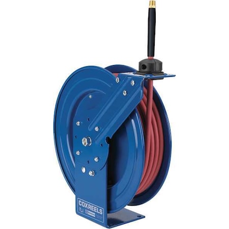 Coxreels P-LP-125-RH-BXB - Spring Return Hose Reel, 1/4 in Hose Diameter, 25 ft Length, 300 psi Max. Pressure, Brass