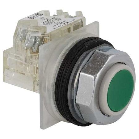 Schneider Electric 9001KR3GH5 - Push Button Operator, 30 mm, 1 NO, Green