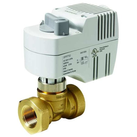 Siemens 243-00210 - Threaded Globe Valve,NO,Brass,1/2 in NPT