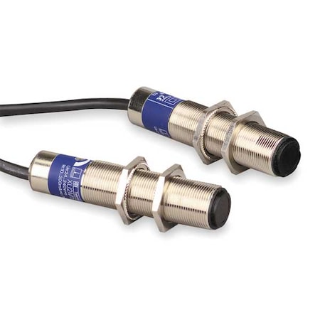 Telemecanique Sensors XU9M18MA230 - Polarized Retroreflective Photoelectric Sensor, Bare Wire, Straight, Cylindrical, Dark On, SPST