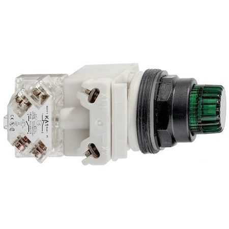 Schneider Electric 9001SK2L1GH13 - Illuminated Push Button, 30 mm, SPDT, Green