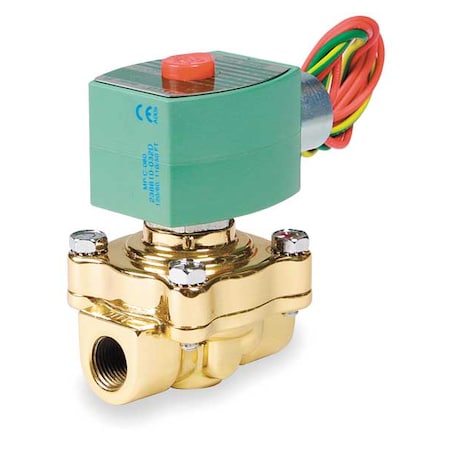 Asco 8222G003 - Solenoid Valve, 2-Way, 2-Position, Normally Closed, 3/4 in Pipe Size, 120 V AC, High Temperature