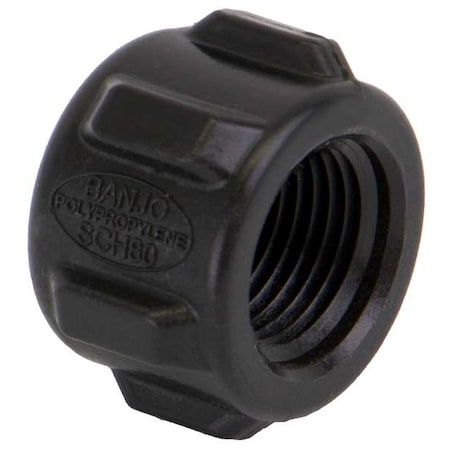 Banjo CAP038 - Cap, Polypropylene, 3/8", Schedule 80, 300 psi Max Pressure