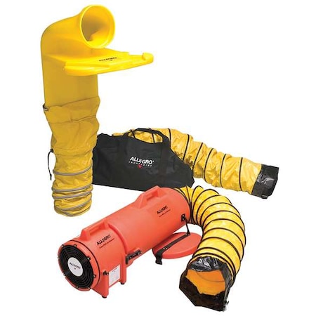 Allegro Industries 9520-33M - Confined Space Fan Kit,Orange,12" W