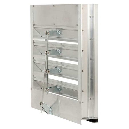 Dayton 5NKH7 - Combo Louver Damper,Adj,23-1/2 H,Alum