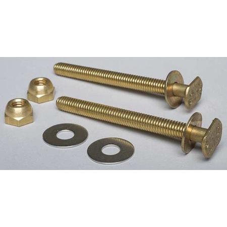 Hercules 90174C - Bolts, 3.5 in L, 0.375 in W, Brass