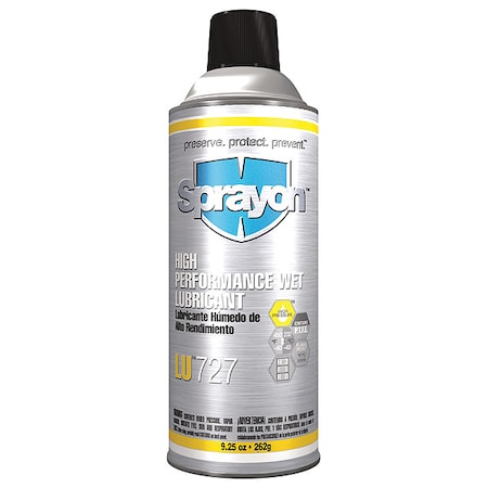 Sprayon SC0727000 - General Purpose Lubricant, 16 oz, Aerosol Spray Can, Mineral Oil Base, 450 Degrees F Max Op Temp, Amber, LU 727 Series