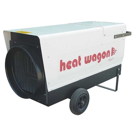 Heat Wagon P4000 - Portable Electric Salamander Heater, 16k W/32k W/40k W, 440/480 V AC, 3 Phase, Non-Oscillating