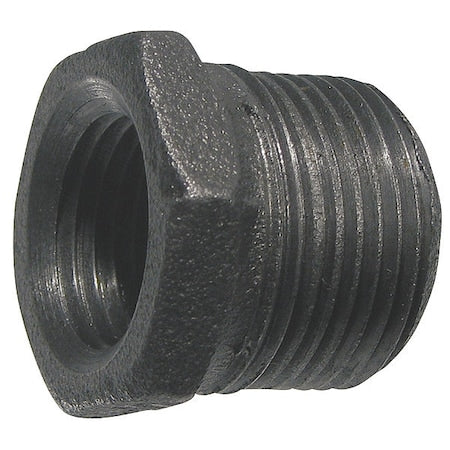 5P524 - Hex Bushing Hex Bushing, 1-1/2" x 1" Pipe, FNPT x MNPT, Malleable Iron, Class 150