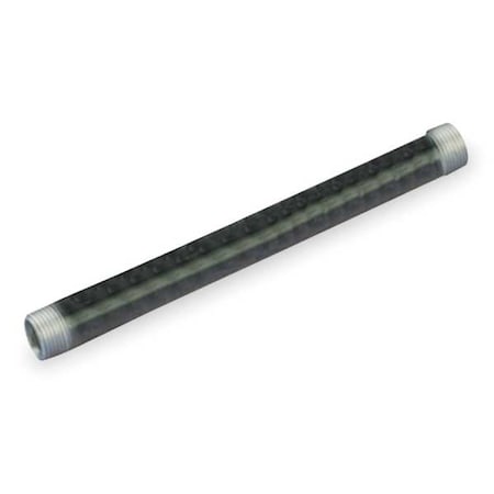 583-180 - 1/2" MNPT x 18" TBE Black Pipe Sch 40