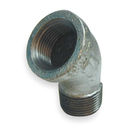 6KJ06 - 1" FNPT x MNPT Galvanized 45 Degree Street Elbow